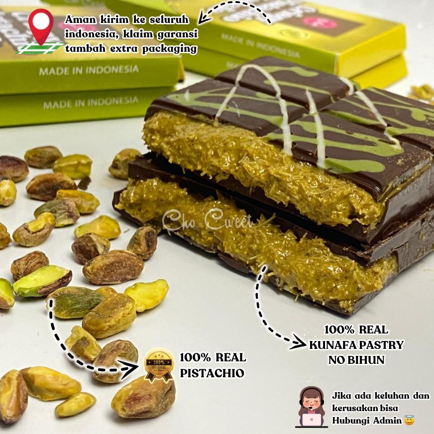 

CHO-CWEEET CHOCOLATE JUMBO CRISPY PISTACHIO KUNAFE | COKLAT VIRAL DUBAI Nugi