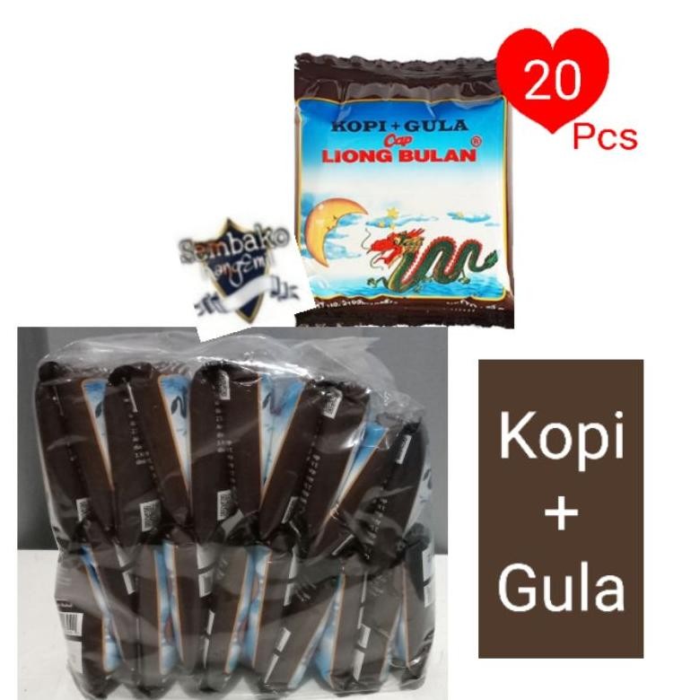 

Kopi Cap Liong Bulan Plus Gula Isi 20Pcs @28gram Nugi