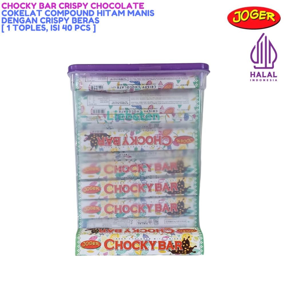 

Joger Chocky Bar Crispy Chocolate [1 Toples, Isi 40 Pcs] Nugi