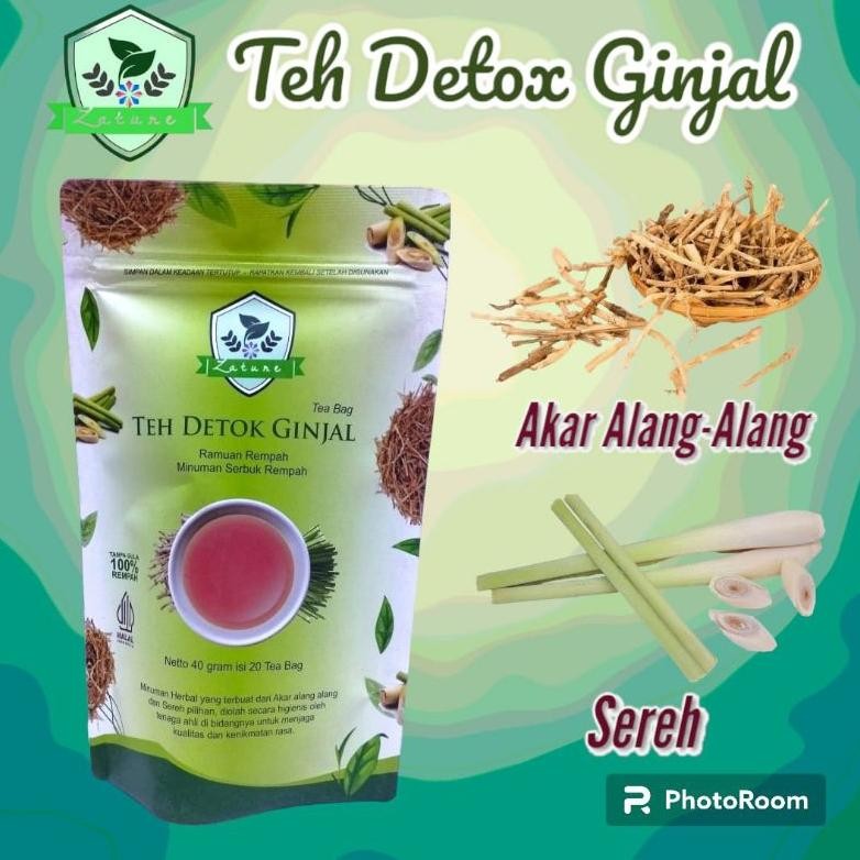 

Zature Teh Celup Detox Ginjal - Ramuan Herbal Akar Alang-Alang dan Sereh 100% Alami - Membantu menyembuhkan dan menyehatkan fungsi Ginjal dan Saluran Kemih Nugi