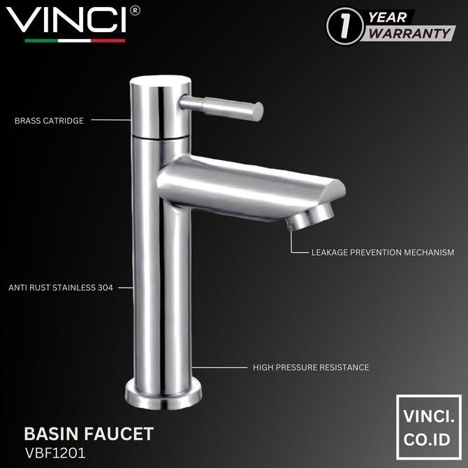 Sale Vinci Keran Air Wastafel Kran Cuci Tangan Basin Faucet Bambu Stainless