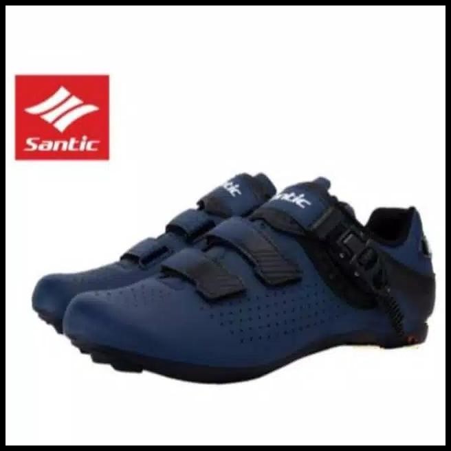 Sepatu Sepeda Santic Men Galaxy Blue Navy Road Shoes Santic