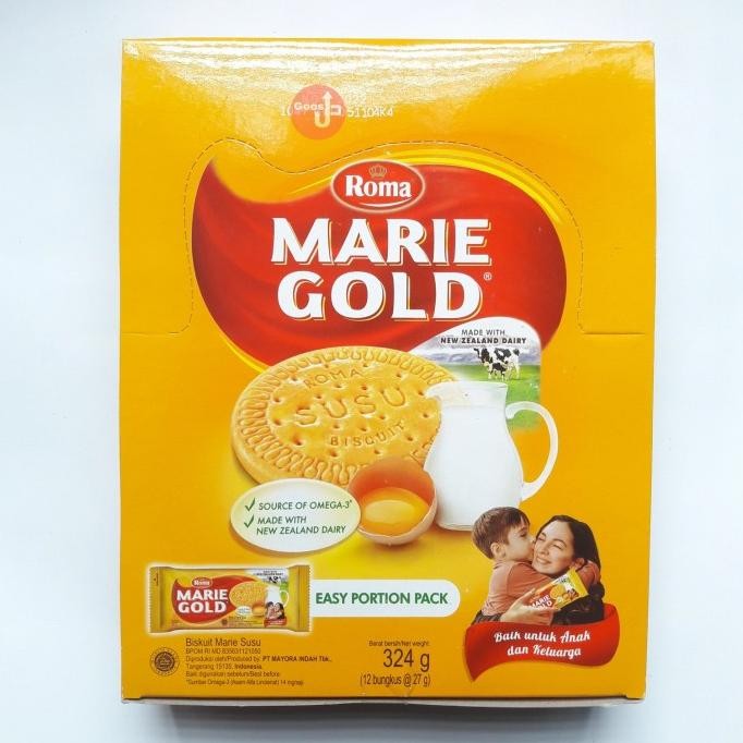 

Biskuit Roma Marie Gold BOX isi 12 Biskuit Susu Sarapan Cemilan Sehat Keluarga Nugi