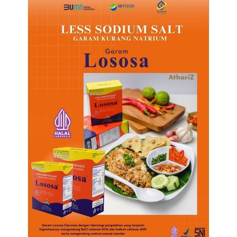 

Lososa 250g / 500g Garam Rendah Natrium Mencegah Hipertensi Nugi