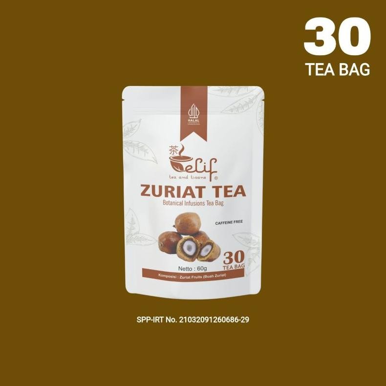 

ELIF TEA AND TISANE Zuriat Tea | Teh Buah Zuriat | Teh Promil | Botanical Infusions Tea Bag | 30 Tea Bag Nugi