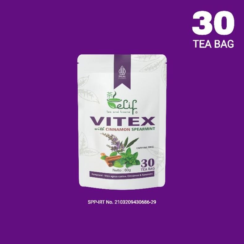 

ELIF TEA AND TISANE Vitex Cinnamon Spearmint Tea | Teh PCOS | Teh Promil | Teh Kesuburan |Teh Vitex Kayu Manis Spearmint | 30 Tea Bag Nugi