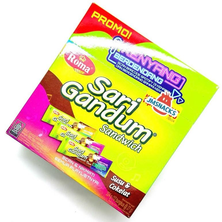

[PROMO!!] Roma Sari Gandum 1 Pak isi 12 x 27gr - biskuit nikmat enak termurah diskon Nugi