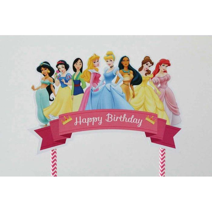 Cake toppers princess disney / Toppers kue ultah princess disney