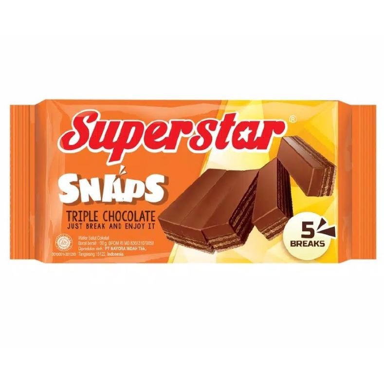 

SUPERSTAR SNAPS ISI 12 x 28 GRAM 1 BOX TRIPLE CHOCOLATE BISKUIT WAFER KUE CEMILAN ANAK GROSIR MURAH MAKANAN RINGAN GR COKLAT FESTIVE SPECIAL EDITION BOX PARCEL KARTON Nugi