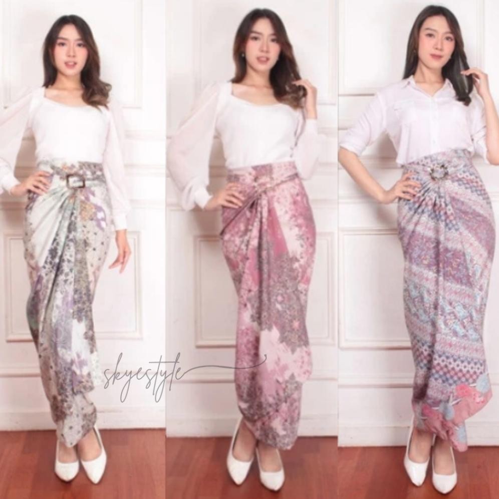 DR62>> Rok lilit batik / rok modern / rok batik / bawahan kebaya / kain lilit / kain batik
