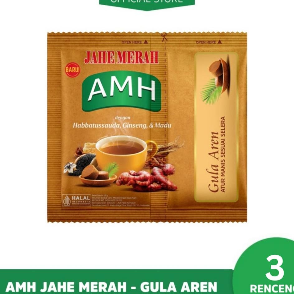 

Amh Jahe Merah Gula Aren Pisah 3 Renceng 30 Sachet