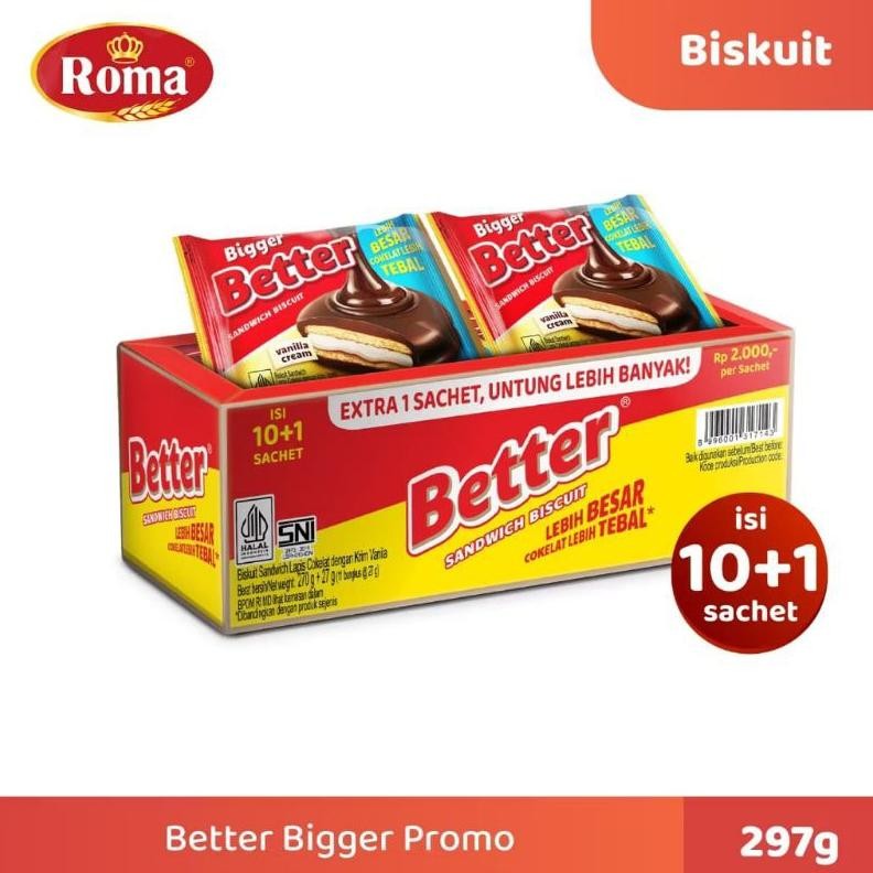 

Better Sandwich Biscuit box - Netto 10bks x 27gr Nugi