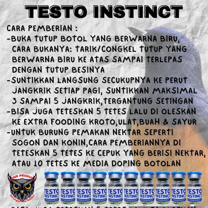Testo Instinct 5ml testosteron burung testohormon