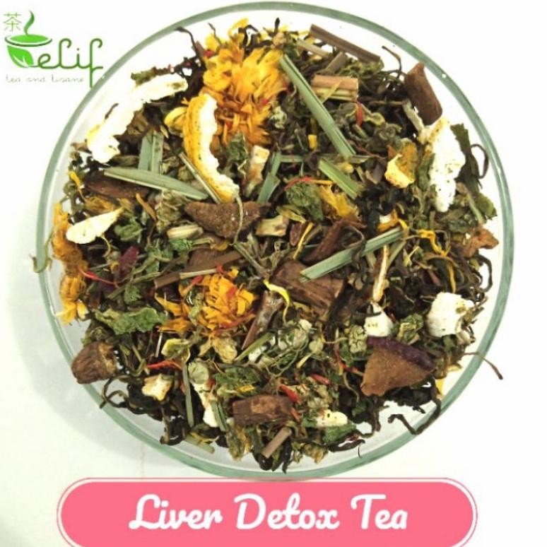 

ELIF TEA Liver Detox Tea : Dandelion root & leaf, Nettle, Lotus leaf, etc Nugi