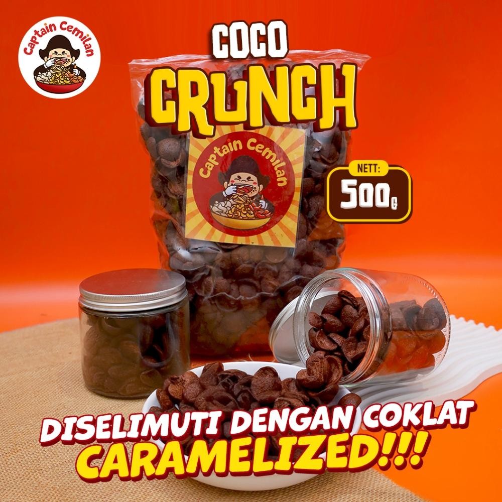 

Coco Crunch Coklat 500gram Choco Crunch Coklat Koko Crunch Coklat manis Captain cemilan snack kiloan murah makanan ringan cemilan Nugi