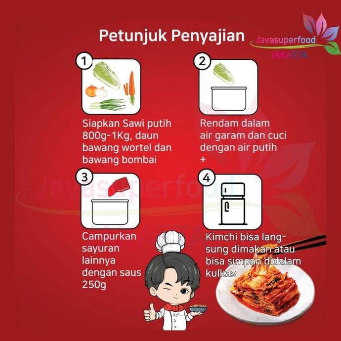 

Promo Saus Kimchi Korea 1Kg - Kimchi Sauce Oppa! Oppa! Halal Pedas