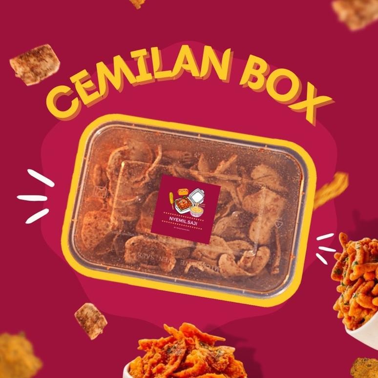 

CEMILAN BOX BASRENG KERUPUK SEBLAK MAKARONI SPIRAL GELUNG MIE KERING @Nyemil.saji Nugi