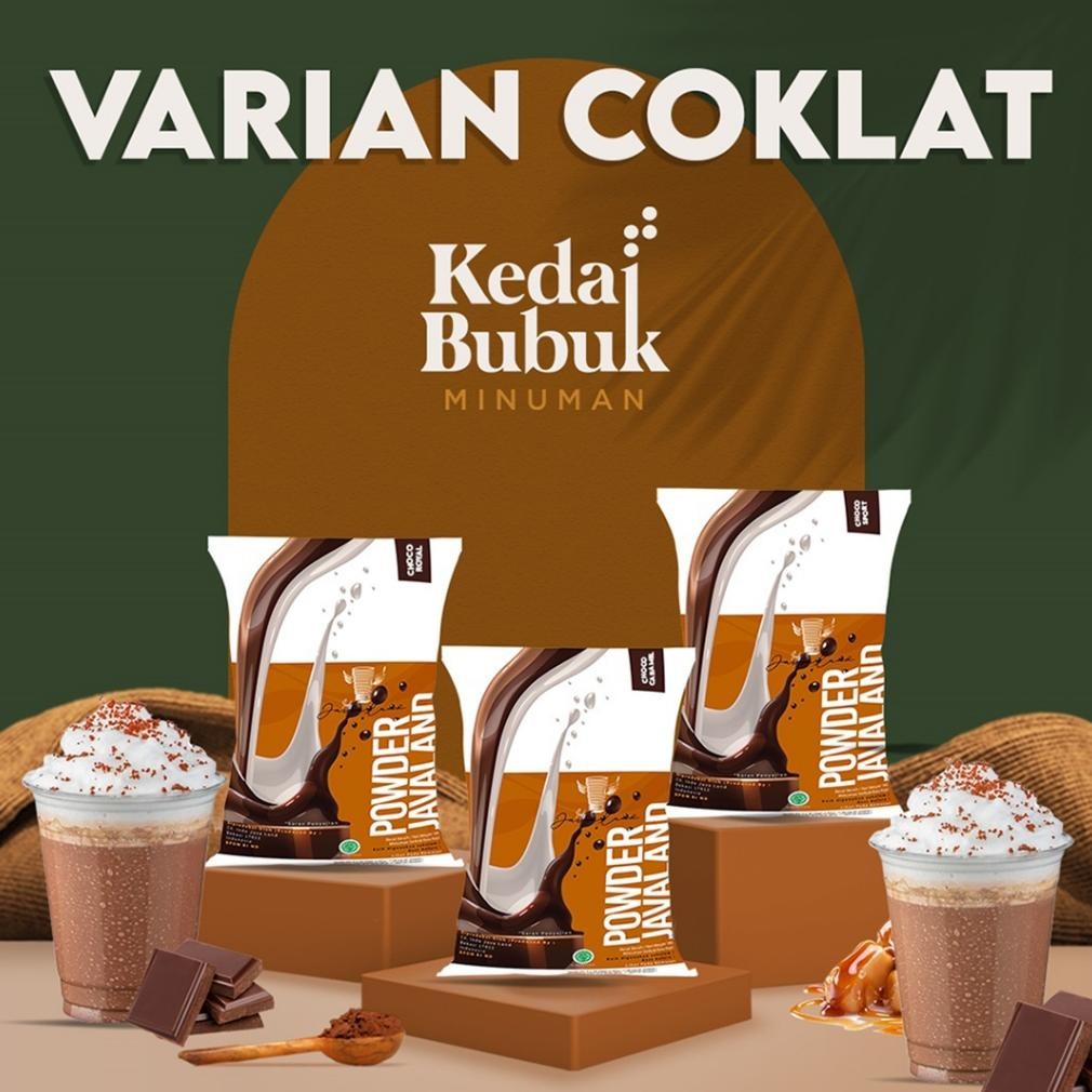 

Javaland Bubuk Minuman Varian Coklat / Choco Aneka Rasa 1Kg - Regular Plain | Rasa: Choco Royal, Black Choco, Choco Sport, Choco Silverking, Choco Ovalteen, Choco Hazenut | Bubble Drink Nugi
