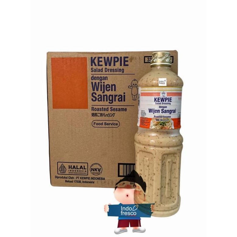 

Promo Kewpie Salad Dressing Roasted Sesame 1L Saus Wijen Sangrai Salad Jepang
