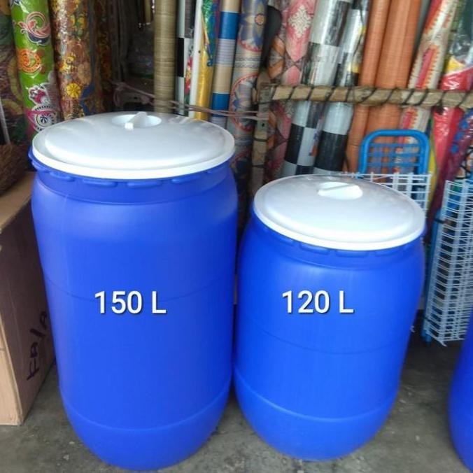 Tong Sampah Besar /Tong Biru Tebal 150 Liter/Tong Air