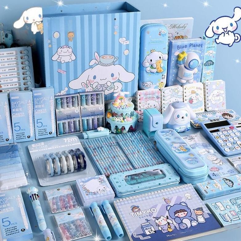 

Qw-7 Local Delivery45-In-1 Alat Tulis Anak Sd Set Termasuk Tas Penyimpanan Multifungsi, Tempat Pensil, Rautan Pensil, Set Alat Tulis Buku Catatan Sanrio Stationery Set Hadiah Ulang Tahun Qw-7