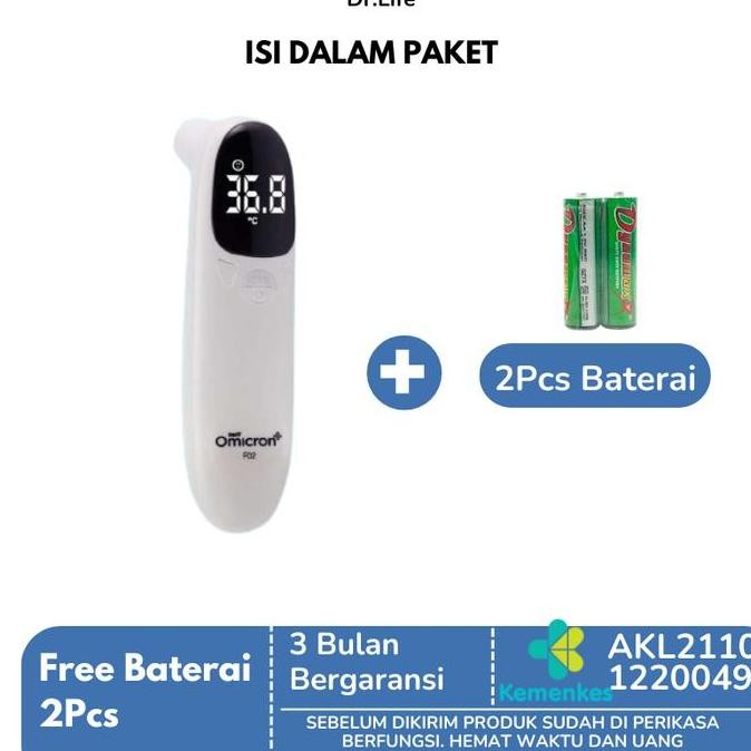 Dr.life Termometer Infrared Digital Suhu Badan Tubuh - Thermometer alat pengukur panas untuk Anak  d