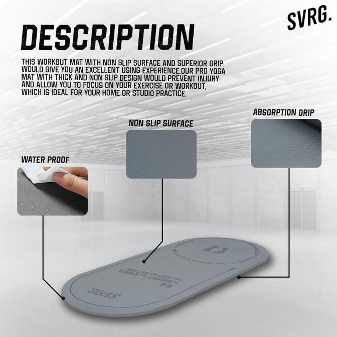 Svrg. Skipping Mat 6 Mm - Jump Rope Mat - Matras Lompat Tali - Matras