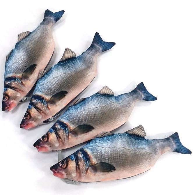 

Tempat Pensil Ikan Kakap Putih Shrelo Pencil Case Back To School Tema Laut Kreasi Lokal