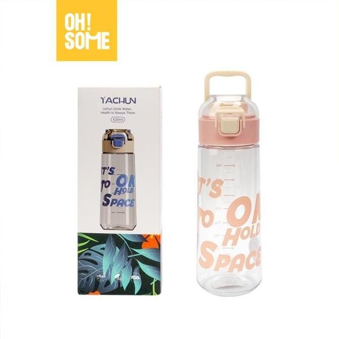 UNGGULAN shopee OHSOME YACHUN Fashion Water Bottle Botol Minum Plastik Aneka Warna 620ml