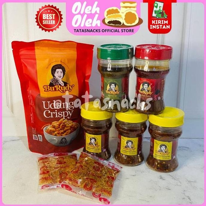 

Paket Sambal Bu Rudy D : 1 udang + 3 bawang + 1 terasi + 1 ijo
