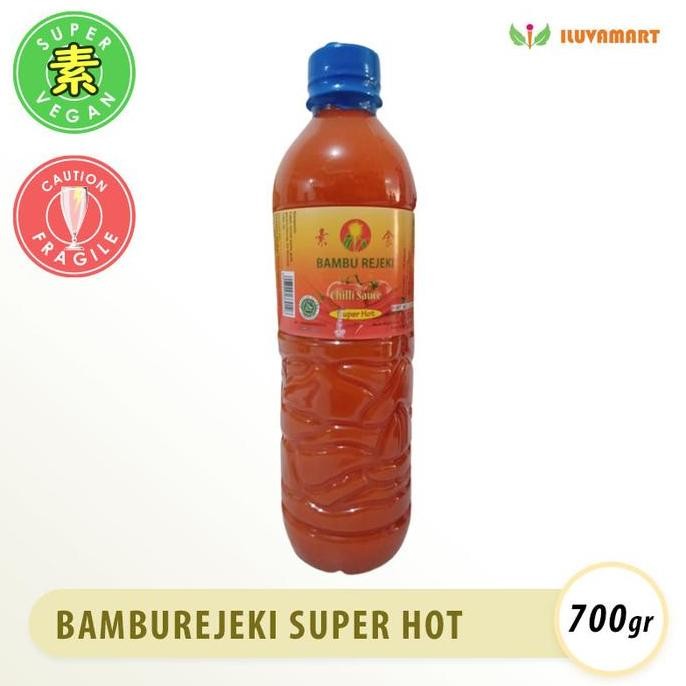 

Bambu Rejeki Sambal SUPER Hot 700gr Botol EKONOegan Chilli Sauce