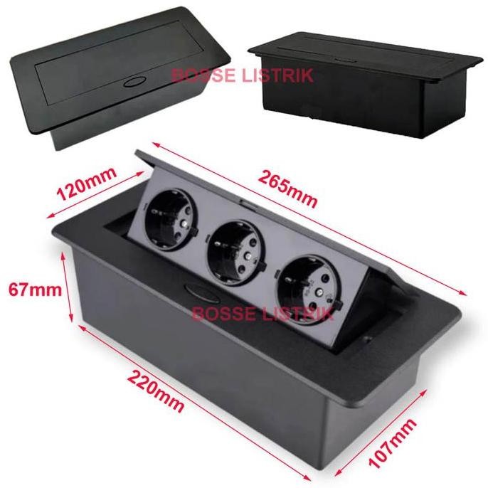 Stop Kontak Tanam Meja Meeting Pop Up 3 Stop Kontak Arde