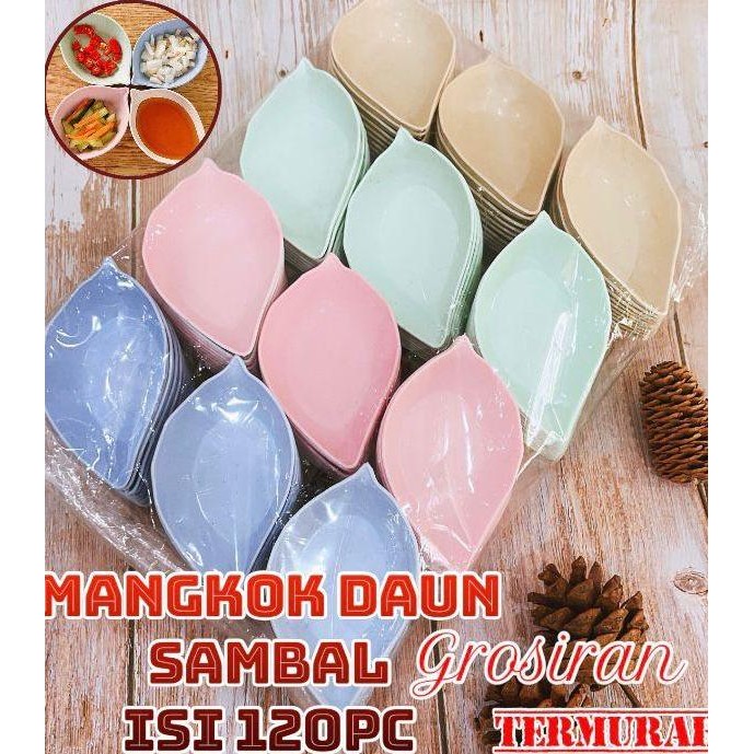 

AZ 120pc AN MANGKOK DAUN TEMPAT SAMBAL KECAP HIGH QUALITY