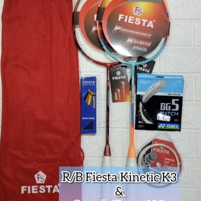 Raket Badminton New Fiesta Fs Kinetic K3/Speed Force 100 Taiwan 35Lbs