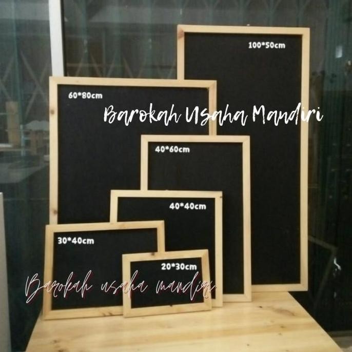 

Stok Sj Blackboard Papan Tulis Ung Resto Size 80X50Cm Kayu Jati Belanda
