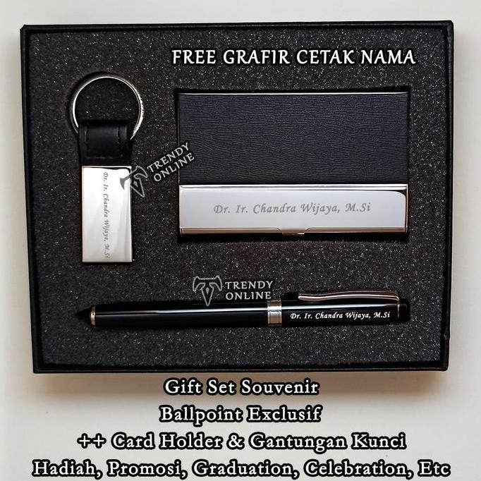 

Gift Set Souvenir Custom Pulpen, Ball Point Hadiah Custom, Kado Pulpen