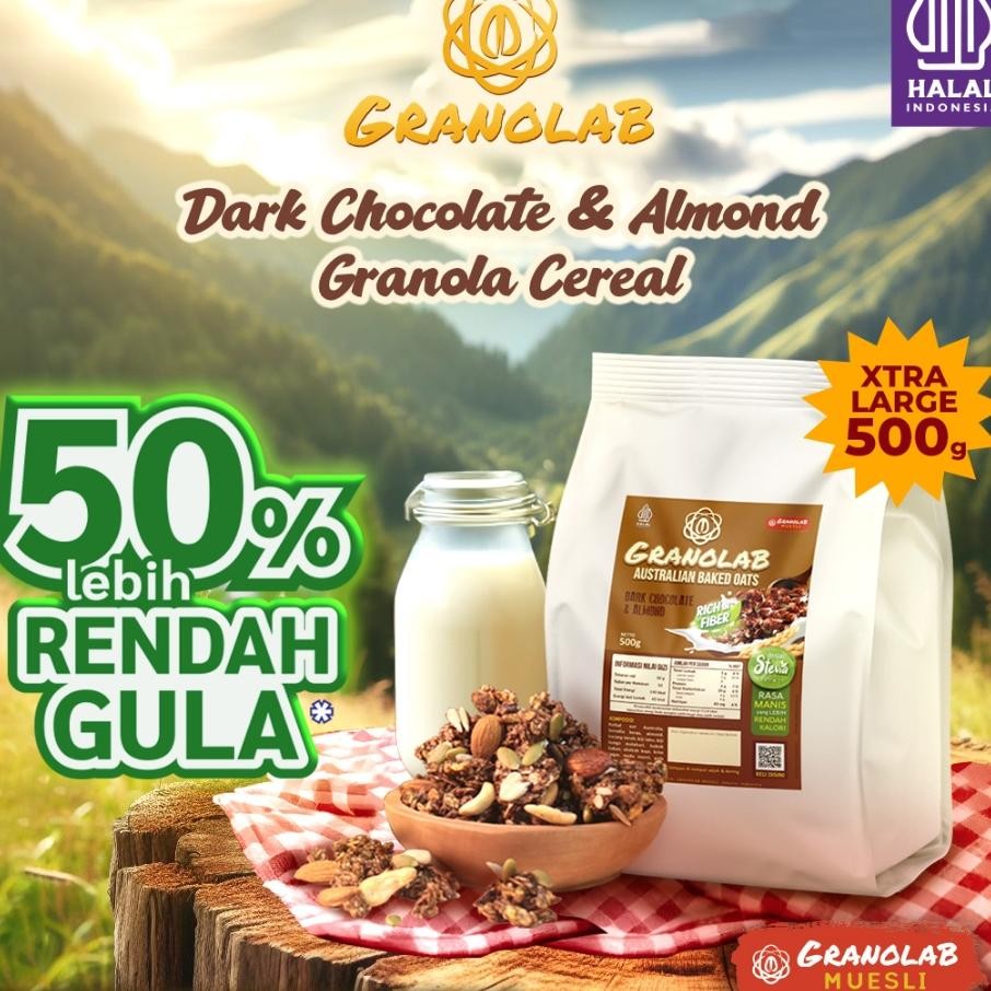 

Granola Gr Dark Chocolate Almond Granolab Muesli