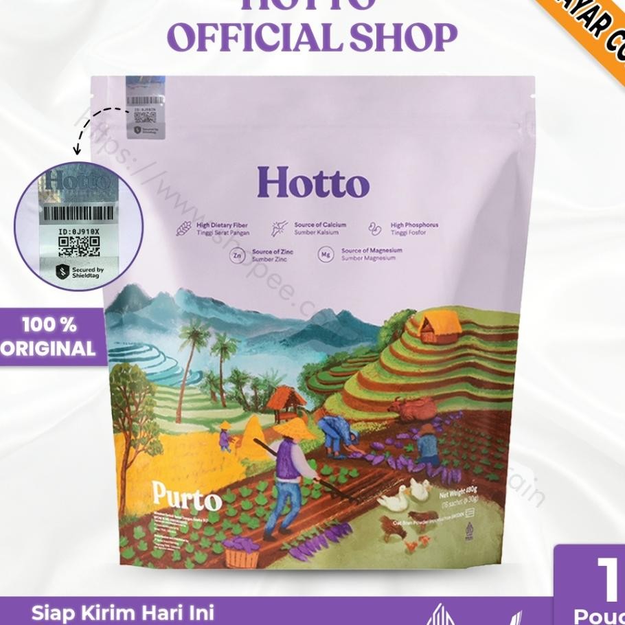 

Hotto Purto Multrain Hotto Mame Isi 12 Sachet Oat With Pule Potato Ubi Ungu