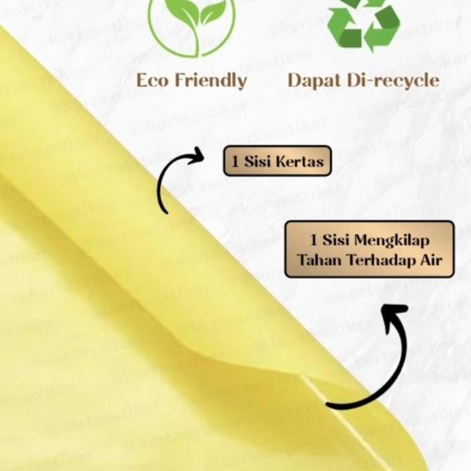 

TERLARIS - Kertas Release Laminating Paper Liner ROLL Kuning Tebal 88gr Stationery Stiker