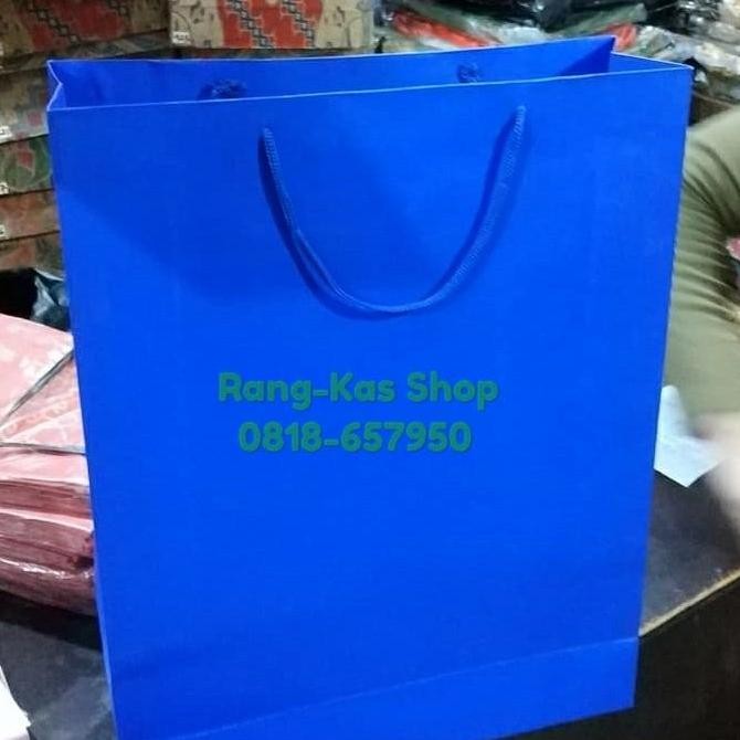 

Paperbag BIRU Bca XL karton Duplex Tebal