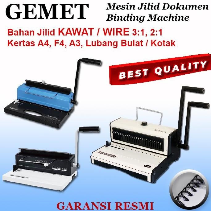 

MESIN JILID BINDING SPIRAL KAWAT, GEMET, BERBAGAI VARIAN PILIHAN, SPIRAL KAWAT 3:1 , 2:1, KERTAS A4, F4, A3, KUALITAS DAN HARGA TERBAIK, GEMET. ORIGINAL DAN TERPERCAYA