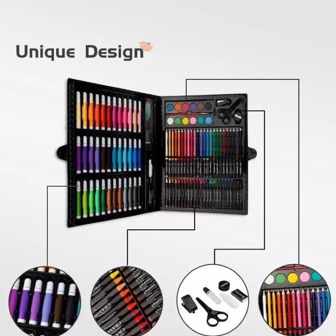 

Art Set Isi 150 Pcs Pensil Warna Set Anak Crayon Spidol Warna Komplit Alat Lukis Alat Mewarnai Anak Cat Krayon Putih