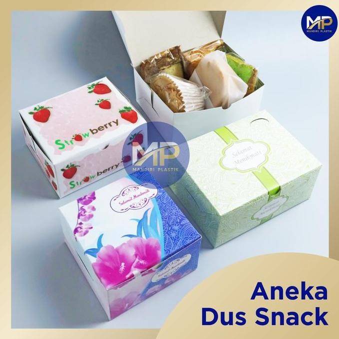 

JUAL Dus Snack/Dus Kue uk 12x16 Motif 100lbr