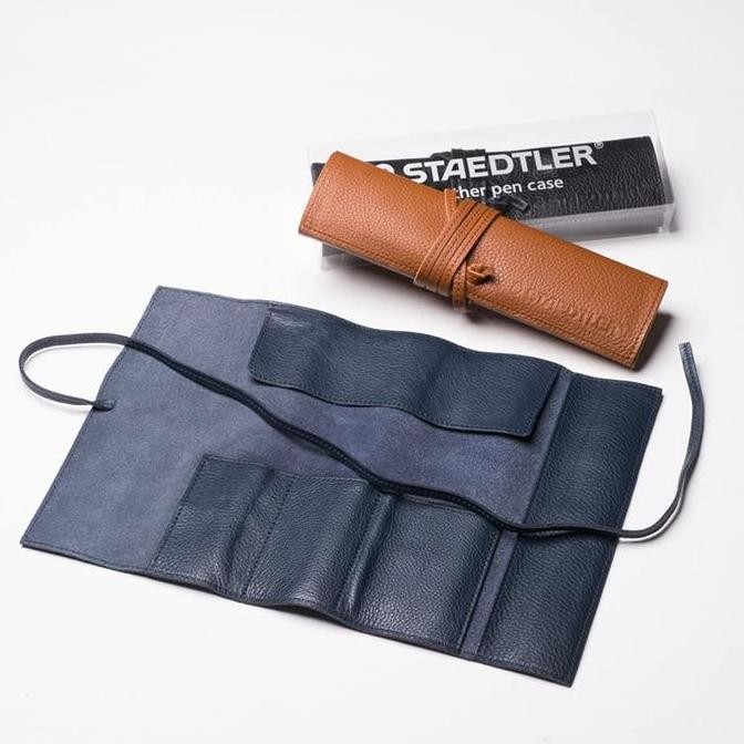 

Staedtler Pen Case Leather Roll Kulit Pensil Pulpen Penghapus