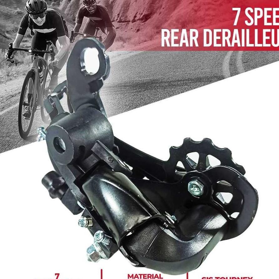 Taffsport Rival Rear Derailleur Biycle Sepeda 7 Speed Gear Speed Sepeda 7 Speed Rdtx35 Or