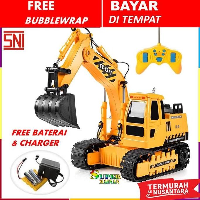 Mainan rc excavator remote control rc eskavator mobil bego beko remot
