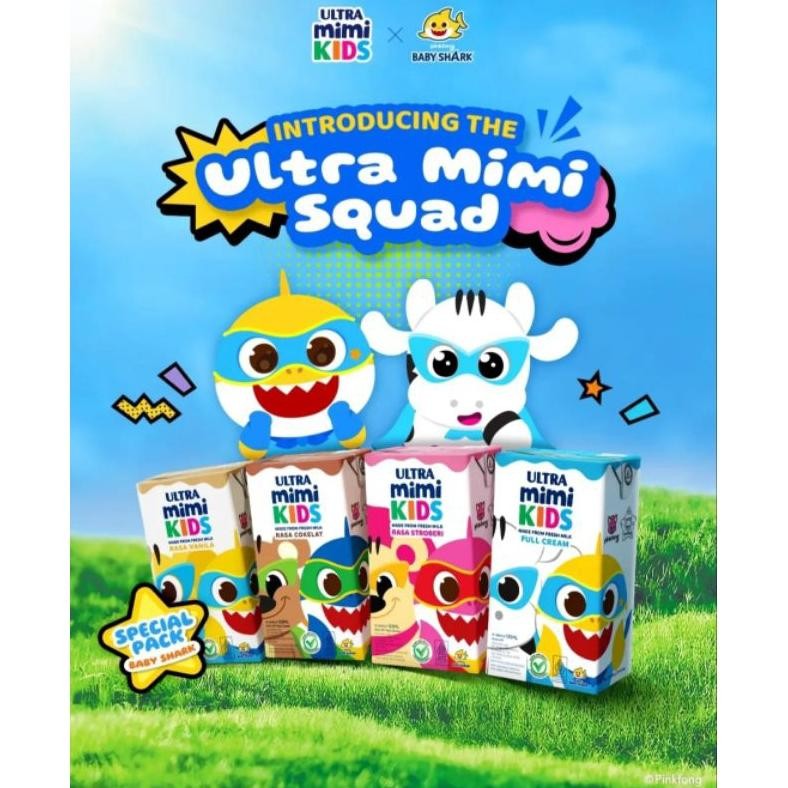 

Ultra Mimi Kids 125ml Dus Karton / Susu Ultra Mimi Kids UHT 125 ml Fullcream Coklat Stroberi Vanila (1Dus Isi 40Pcs) Nugi