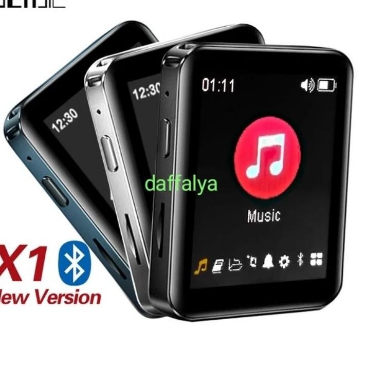 Benjie X1 Touchscreen Mp3 Player Metal Bluetooth Layar Sentuh Radio Recorder Builtin Speaker Lossles