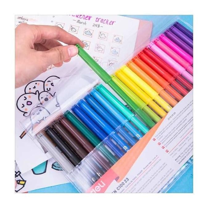 

Deli Spidol Warna Coloring Marker Felt Pen Spidol Warna Warni Color Pen
