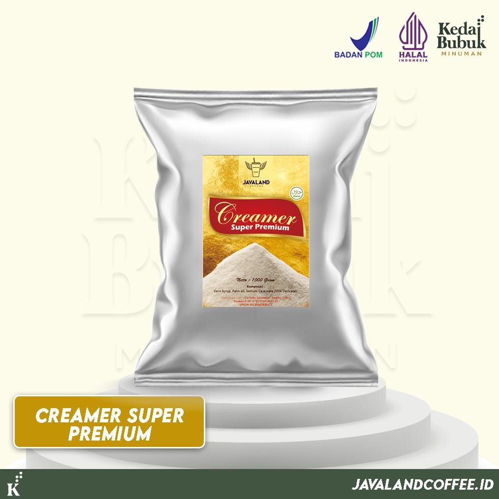

Javaland Bubuk Creamer / Krimer 1Kg - Super Premium | Non Dairy | Creamy Caf Nugi